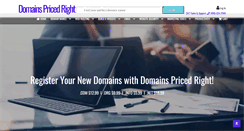 Desktop Screenshot of domainspricedright.com
